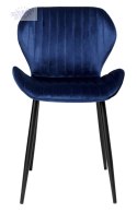 Krzesło aksamitne Dallas Velvet Granatowe