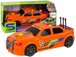 Auto Sportowe Wyścigowe 1:16 Pomarańczowy Dźwięk