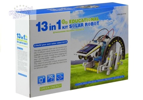 Edukacyjny Zestaw Solarny Robot 13w1 - Pies, Łódka Itp