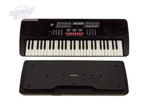 Keyboard Organy 54 Klawisze Zasilacz Mikrofon MK-632