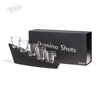 Domino Shots Deluxe kieliszki zestaw podstawka LED