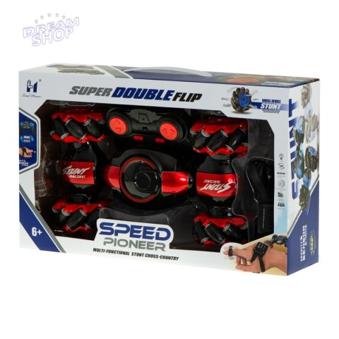 Samochód RC Speed Pioneer Stunt Car 360 czerwony