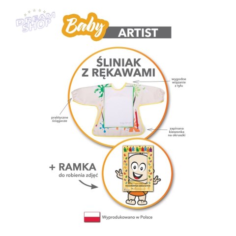 Baby Artist - Śliniak z rękawami