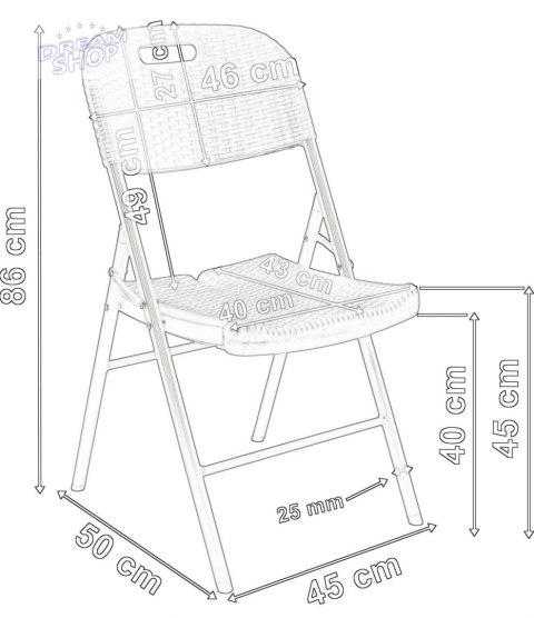 Zestaw ogrodowy tec-rattan stół 180 cm + 6 krzeseł