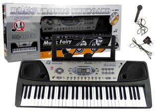 Organy Keyboard + Mikrofon Zasilacz MQ-810 MP3