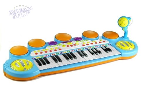 Organy Pianinko Keyboard Perkusja Stołek