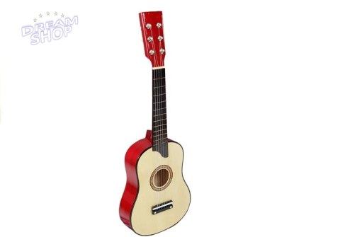 Gitara Drewniana z Kostką Kremowa