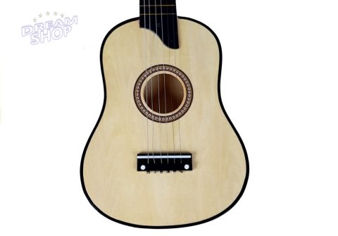 Gitara Drewniana z Kostką Kremowa