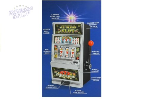 Automat do Gry Slot Kasyno Skarbonka Duża Dźwięki