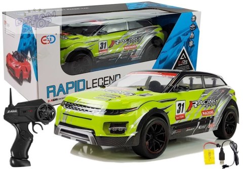 Zdalnie sterowane Autko Rajdowe 1:10 Zielone R/C