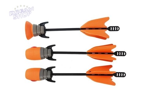 Zestaw Łuk 3 Strzały Sportowy Pomarańczowy 58 cm