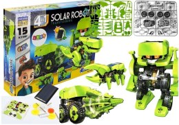 Robot Solarny 4 w 1 Tyranozaur Rex Owad Zestaw Edukacyjny Naukowy