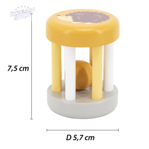 VIGA PolarB Drewniana Grzechotka Ze Zwierzątkiem