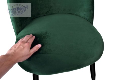 Krzesło aksamitne K-SOUL VELVET zielone