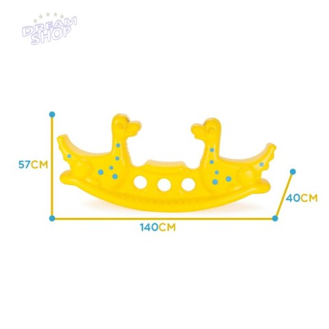 WOOPIE Bujak Wieloosobowy Dino Huśtawka Równoważna Żółta