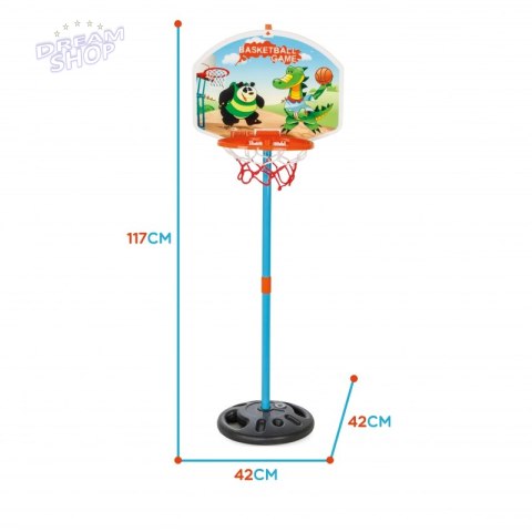 WOOPIE Zestaw Koszykówka Klasyczna 117 cm + Piłka