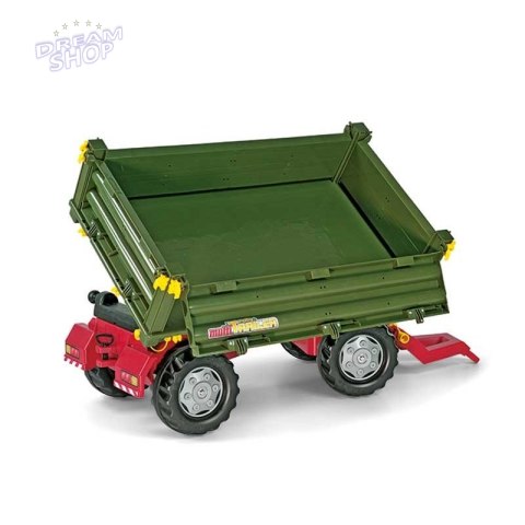 Rolly Toys rollyTrailer Przyczepa Rolly Multi dwuosiowa zielona