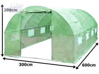 Tunel foliowy - szklarnia ogrodowa 3x6m