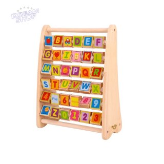 TOOKY TOY Alfabet Nauka Liter Cyfr Liczb Słów ABACUS