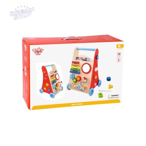 TOOKY TOY Wielofunkcyjny Chodzik Pchacz Panel Edukacyjny Dla Dzieci