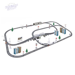 WOOPIE Kolejka Elektryczna Ogromny 914 cm Tor Most Tunel 86 el.