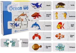 Puzzle Edukacyjne Układanka Świat Oceanów 10 Połączeń