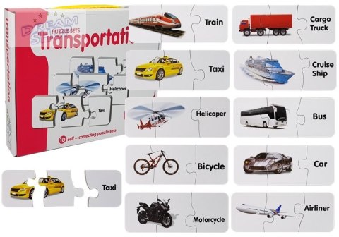 Puzzle Edukacyjne Układanka Transport 10 Połączeń