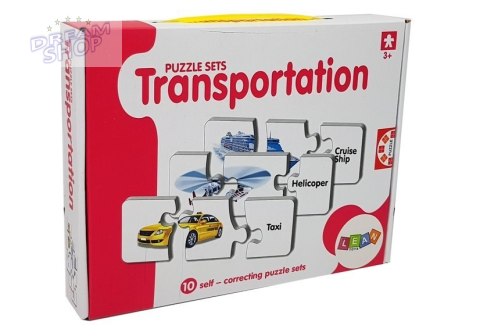 Puzzle Edukacyjne Układanka Transport 10 Połączeń