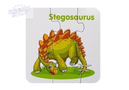 Puzzle edukacyjne przyjaciele dinozaurów 10 el