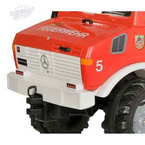 Rolly Toys Unimog Mercedes Benz Samochód na pedały Straż + Kogut