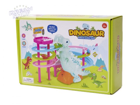 Wyścig dinozaurów tor dinozaur dźwięki światła Wyścig dinozaurów tor dinozaur dźwięki światła