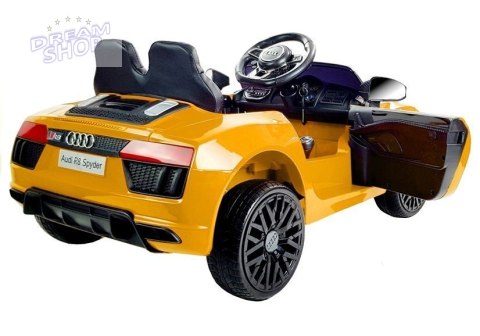 Auto na Akumulator Audi R8 Spyder Żółty