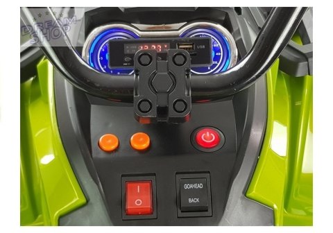Quad na Akumulator BDM0906 Pompowane Koła Zielony Quad na Akumulator BDM0906 Pompowane Koła Zielony
