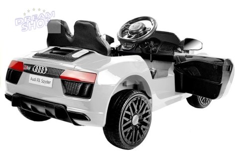 Auto na Akumulator Audi R8 Spyder Biały