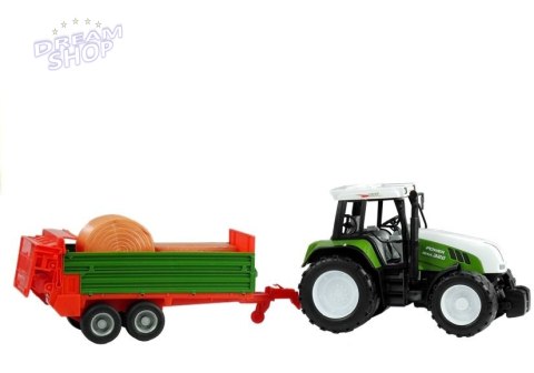 Duży Traktor z Przyczepą + Akcesoria Ciągnik 65 cm