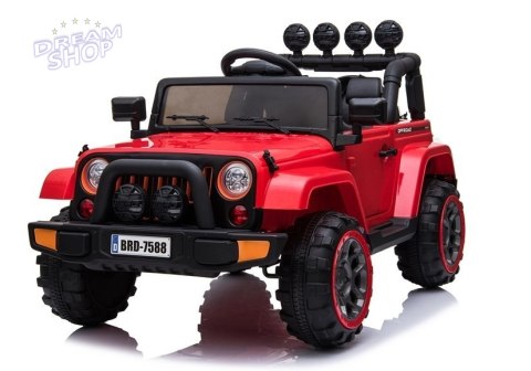 Auto na Akumulator Jeep BRD-7588 Czerwony 4x4 Auto na Akumulator Jeep BRD-7588 Czerwony 4x4