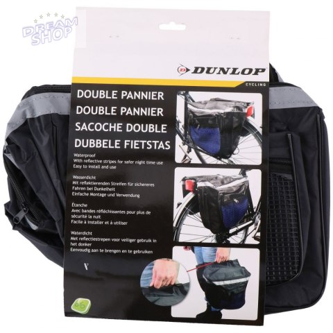 Torba rowerowa podwójna na bagażnik sakwa Dunlop 26l