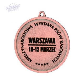 Medal Brązowy- Biegi - Medal Stalowy Grawerowany Laserem- Rmi