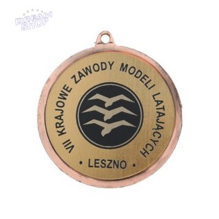 Medal Brązowy Ogólny Z Miejscem Na Emblemat 50 Mm - Medal Stalowy Z Grawerowaniem Na Laminacie