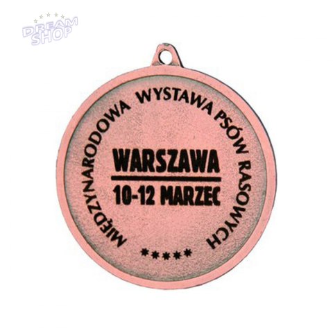 Medal Brązowy Z Miejscem Na Emblemat 25 Mm - Medal Stalowy Grawerowany Laserem- Rmi