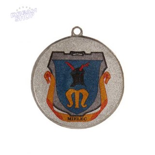 Medal Srebrny Z Miejscem Na Emblemat 25 Mm - Medal Stalowy Z Nadrukiem Luxor Jet