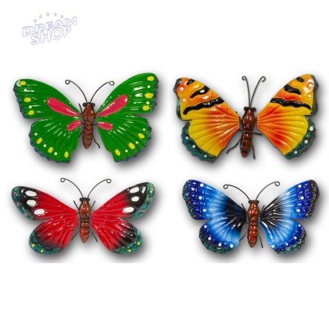 Motyl dekoracyjny 26cm żółty