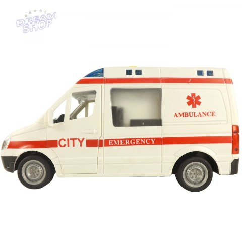 AUTO AMBULANS KARETKA OTWIERANE DRZWI 1:16 WY590A