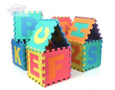 36el. DUŻE SUPER PUZZLE PIANKOWE PLUS TORBA 2709