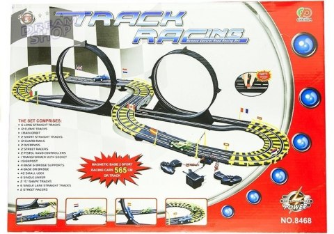 Tor samochodowy Track Racing + 2 auta 565 cm