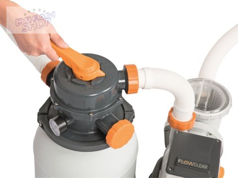 Bestway Pompa piaskowa do basenu 6056 l/h na kulki filtracyjne 58497 Bestway Pompa piaskowa do basenu 6056 l/h na kulki filtracyjne 58497