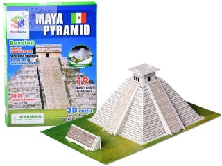 Piramida Majów Przestrzenne Puzzle 3D 19ele ZA2601