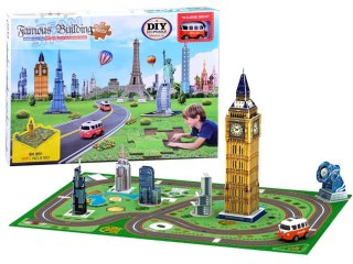 Puzzle 3D mata wieża Eiffla, Big Ben autko ZA2536