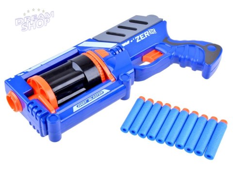 Pistolet BLASTER naboje piankowe 10szt broń ZA3286