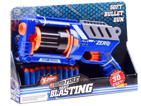 Pistolet BLASTER naboje piankowe 10szt broń ZA3286